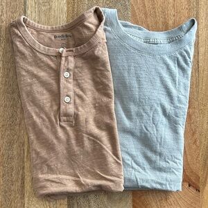 Goodfellow & Co Short Sleeve Tees - Brown and blue bundle